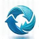 Water recycling technology icon representing eco-friendly car wash